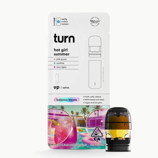 turn - 1.0g pod | hot girl summer | botanica blends | up | - 1