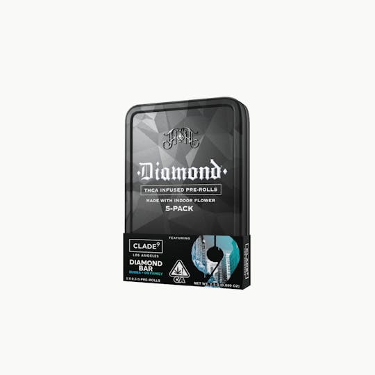 Heavy Hitters - Clade 9: Diamond Bar | H - Diamond THCA-Infused Pre-Rolls - 2.5G 5-Pack - 1