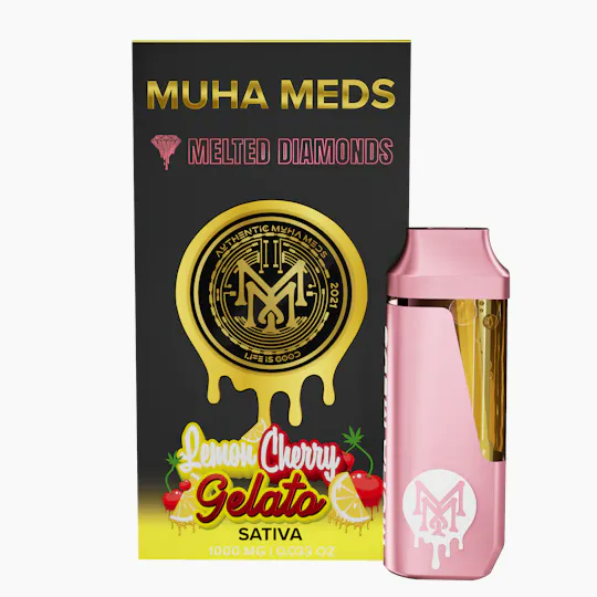 Muha Meds - Muha Meds | Lemon Cherry Gelato | Melted Diamonds Disposable | 1g - 1