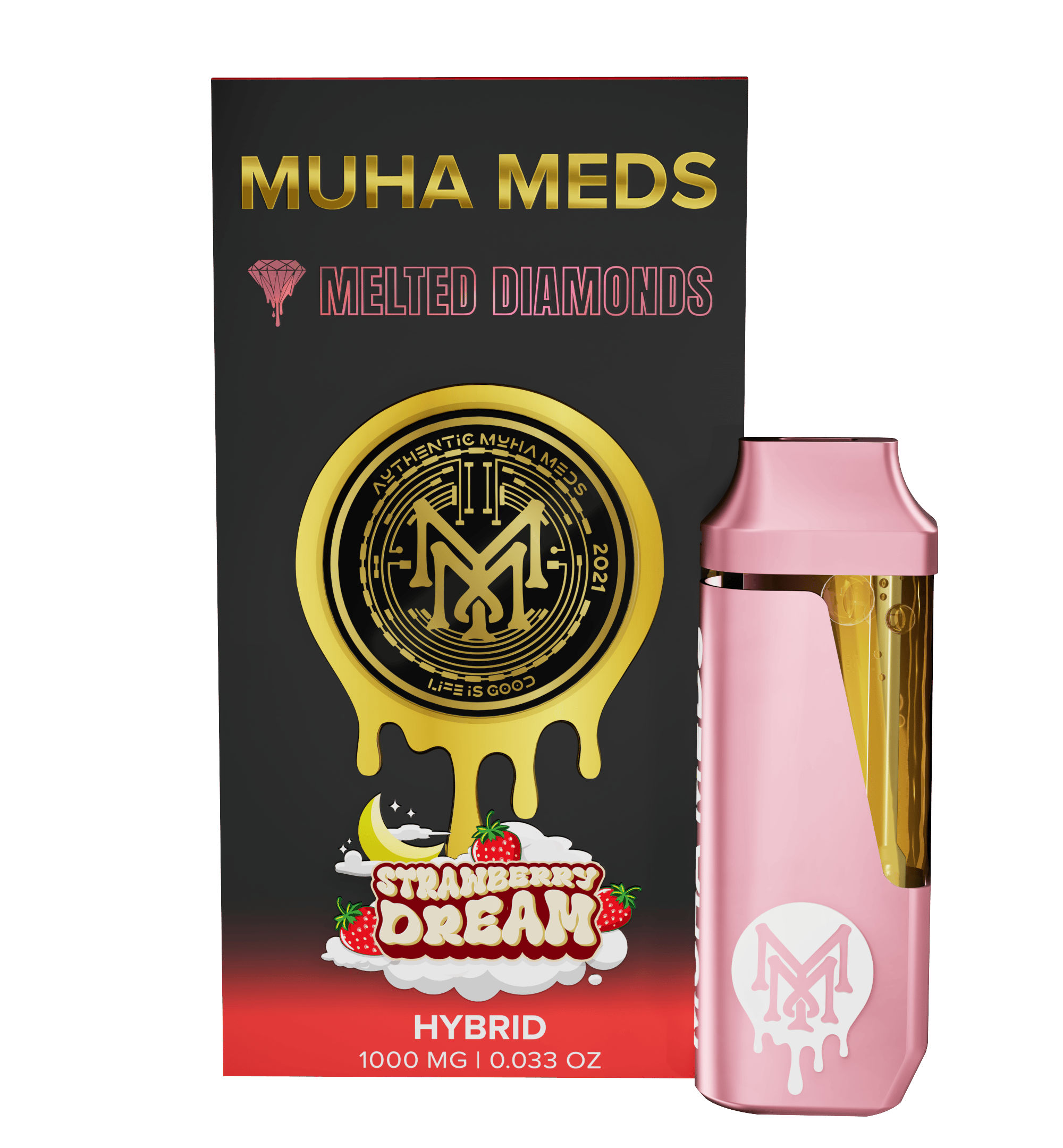 Muha Meds - Muha Meds | Strawberry Dream | Melted Diamonds Disposable | 1g - 1