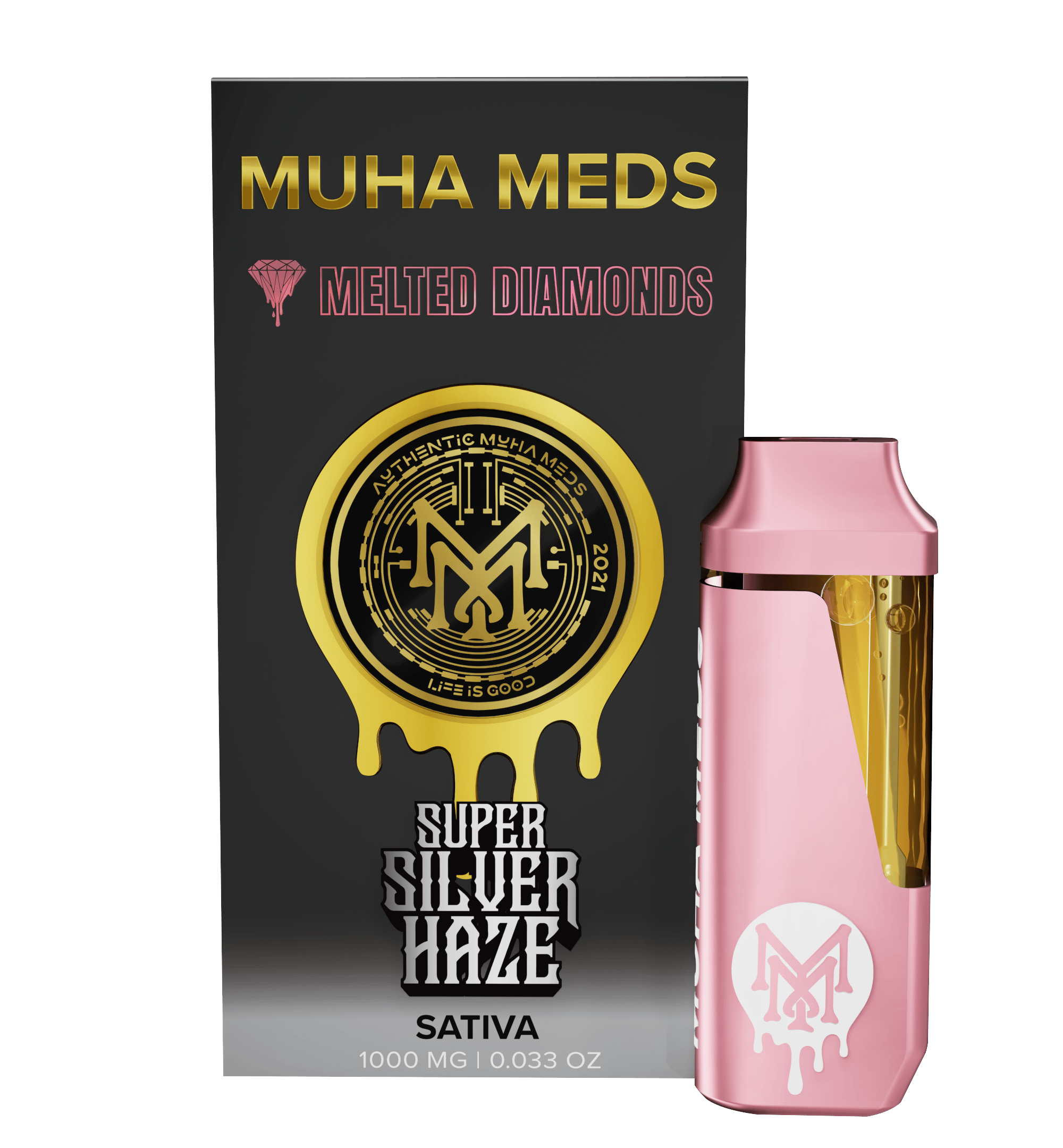 Muha Meds - Muha Meds | Super Silver Haze | Melted Diamonds Disposable | 1g - 1