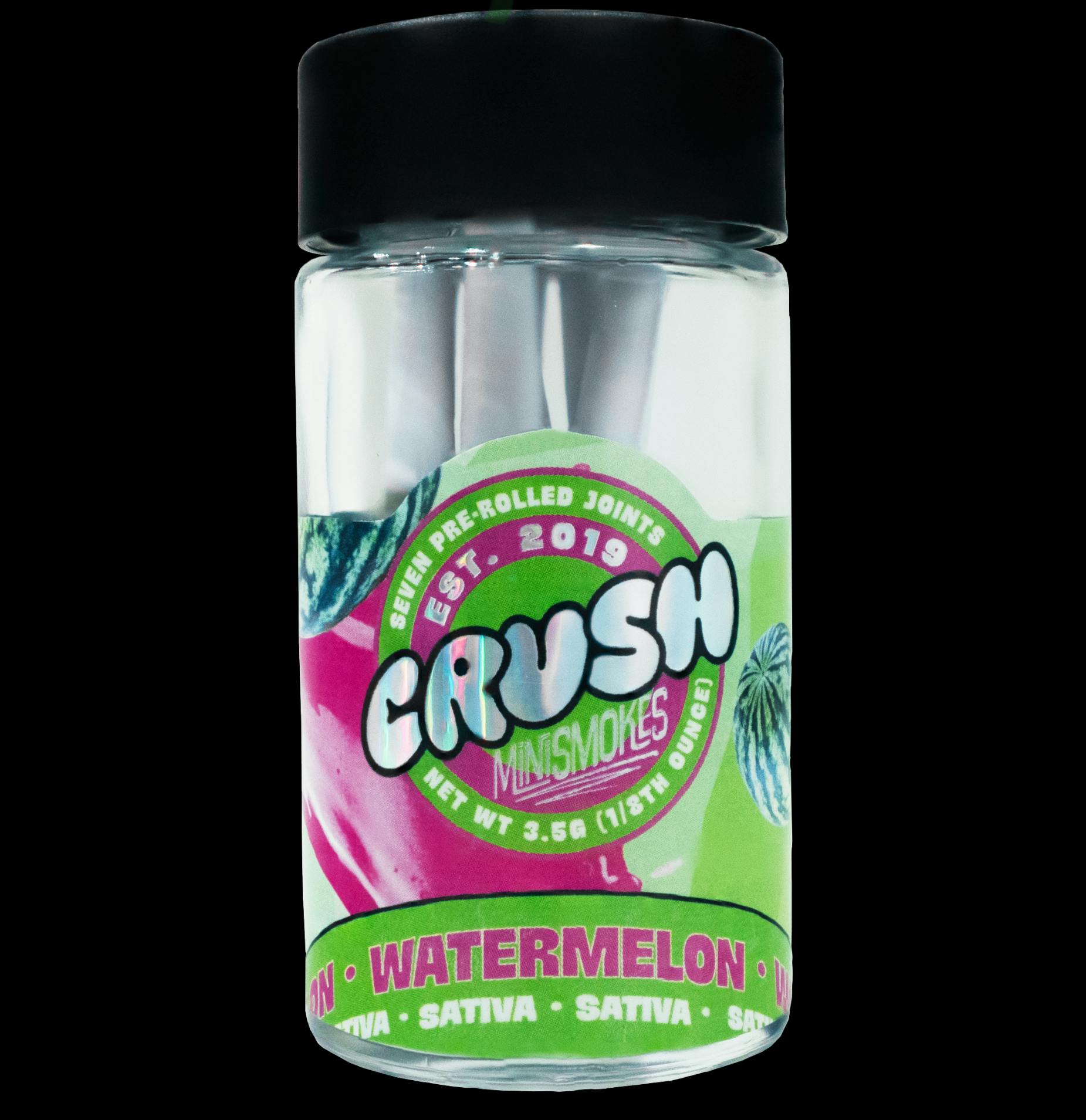 Crush Cannabis - Crush Cannabis ms - Watermelon - 7 pack pre-rolls total 3.5g - 1