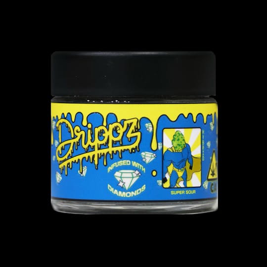 Drippz - Drippz Diamond Infused flower - Super Sour - 3.5g - 1