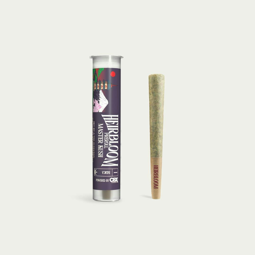 Heirbloom Legacy Flower - Master Kush Pre Roll 0.75g - 1
