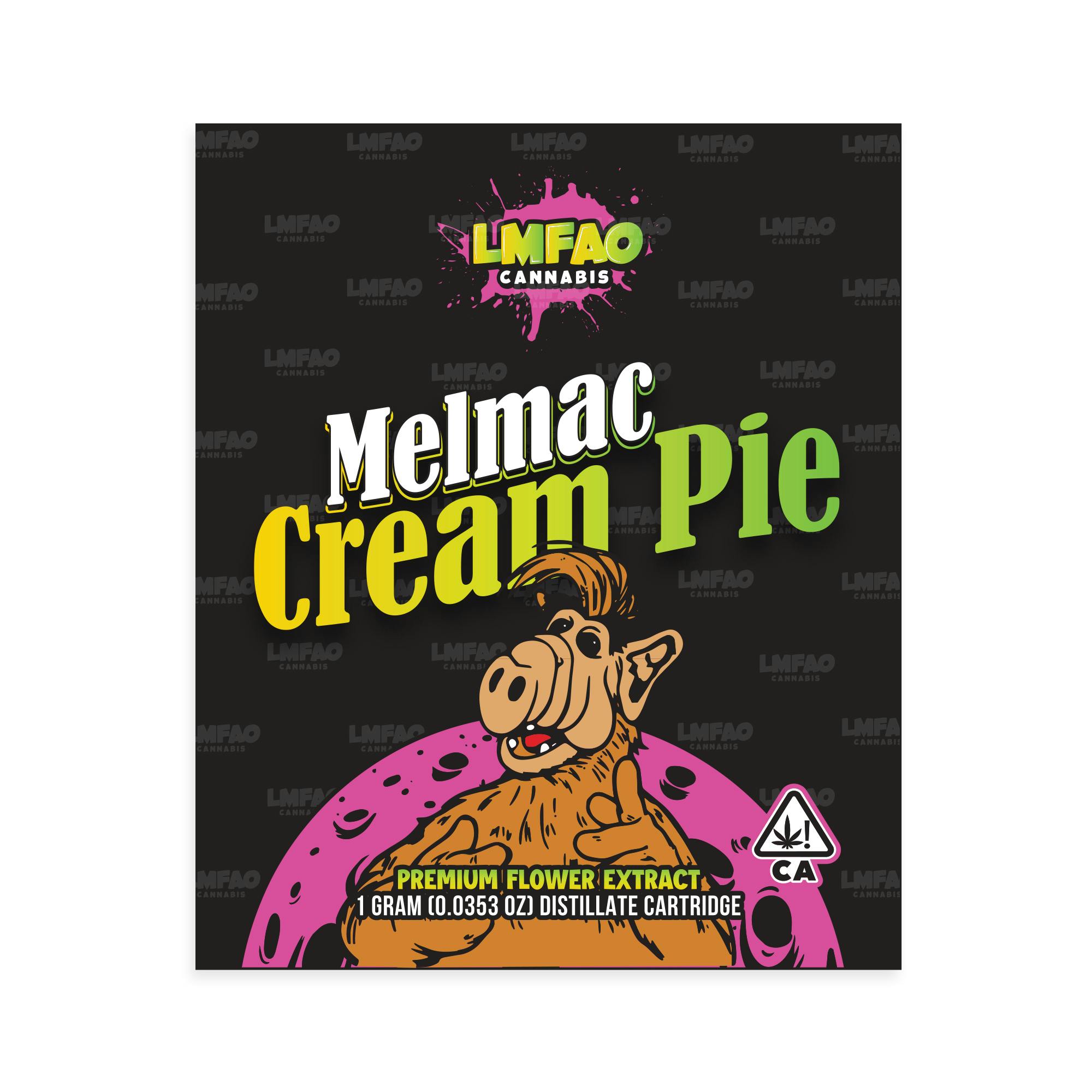LMFAO Cannabis - Melmac Cream Pie 1g Distillate Cartridge - 1
