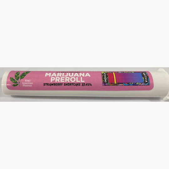 THC American Shaman - Strawberry Shortcake Pre Roll - 0.5g - 1