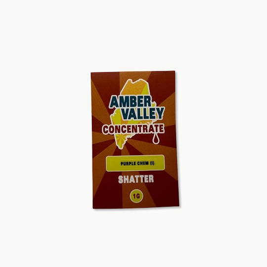 Indico - Purple Chem 1g Shatter - Amber Valley - 1
