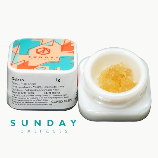 Sunday Extracts - 1g Concentrate Gelato - 1