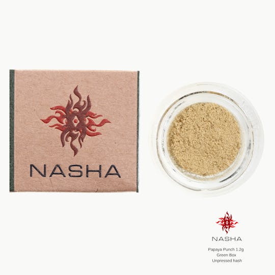 NASHA - Papaya Punch 1.2g Green Unpressed Hash - 1