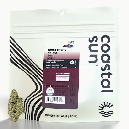 Coastal Sun - Black Cherry Gelato Greenhouse Flower 14g - 1