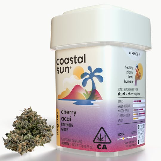 Coastal Sun - Cherry Acai Sungrown Flower 7g - 1