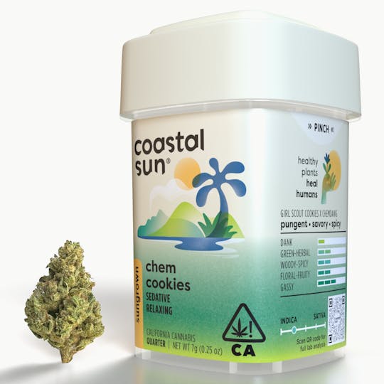 Coastal Sun - Chem Cookies Sungrown Flower 7g - 1