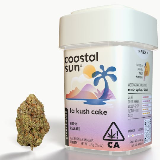 Coastal Sun - LA Kush Cake Greenhouse Flower 3.5g - 1