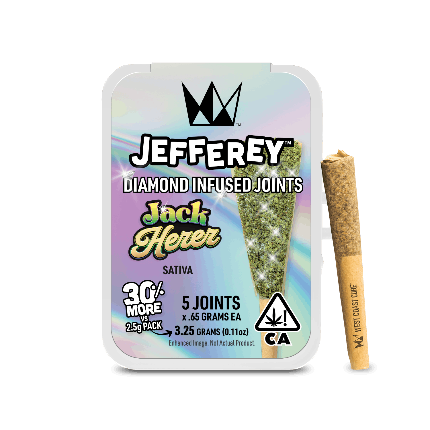 West Coast Cure - Jack Herer - Jefferey Infused Joint .65g 5 Pack - 1