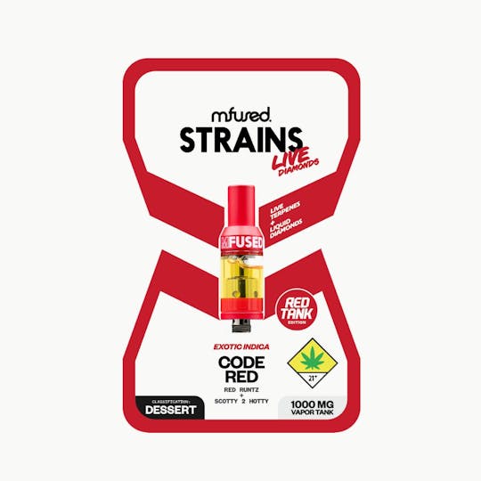 MFused - Code Red - STRAINS Live Diamonds RED Tank - 1