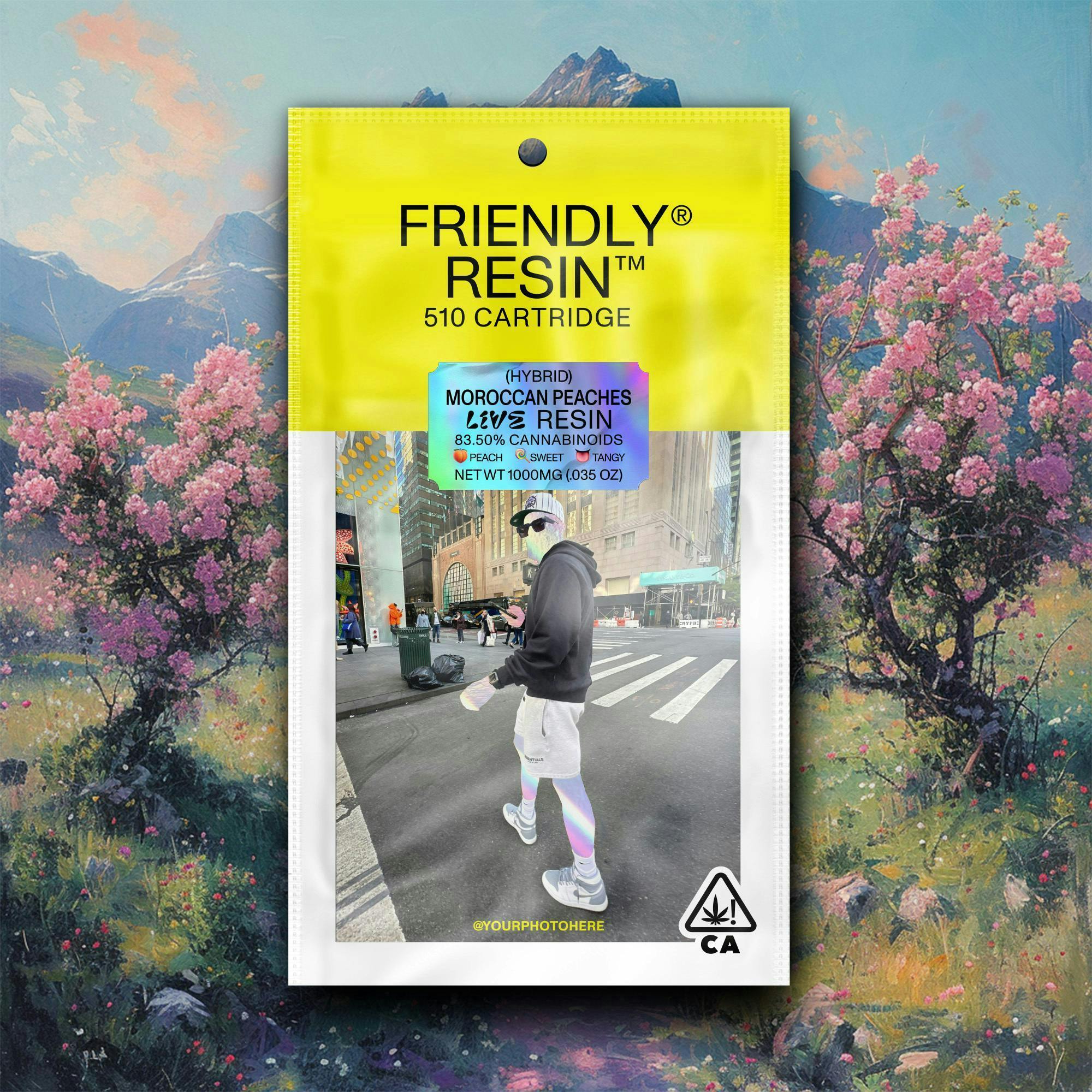 Friendly Brand - Friendly Brand | Moroccan Peaches | Live Resin Cartridge | 1g - 1