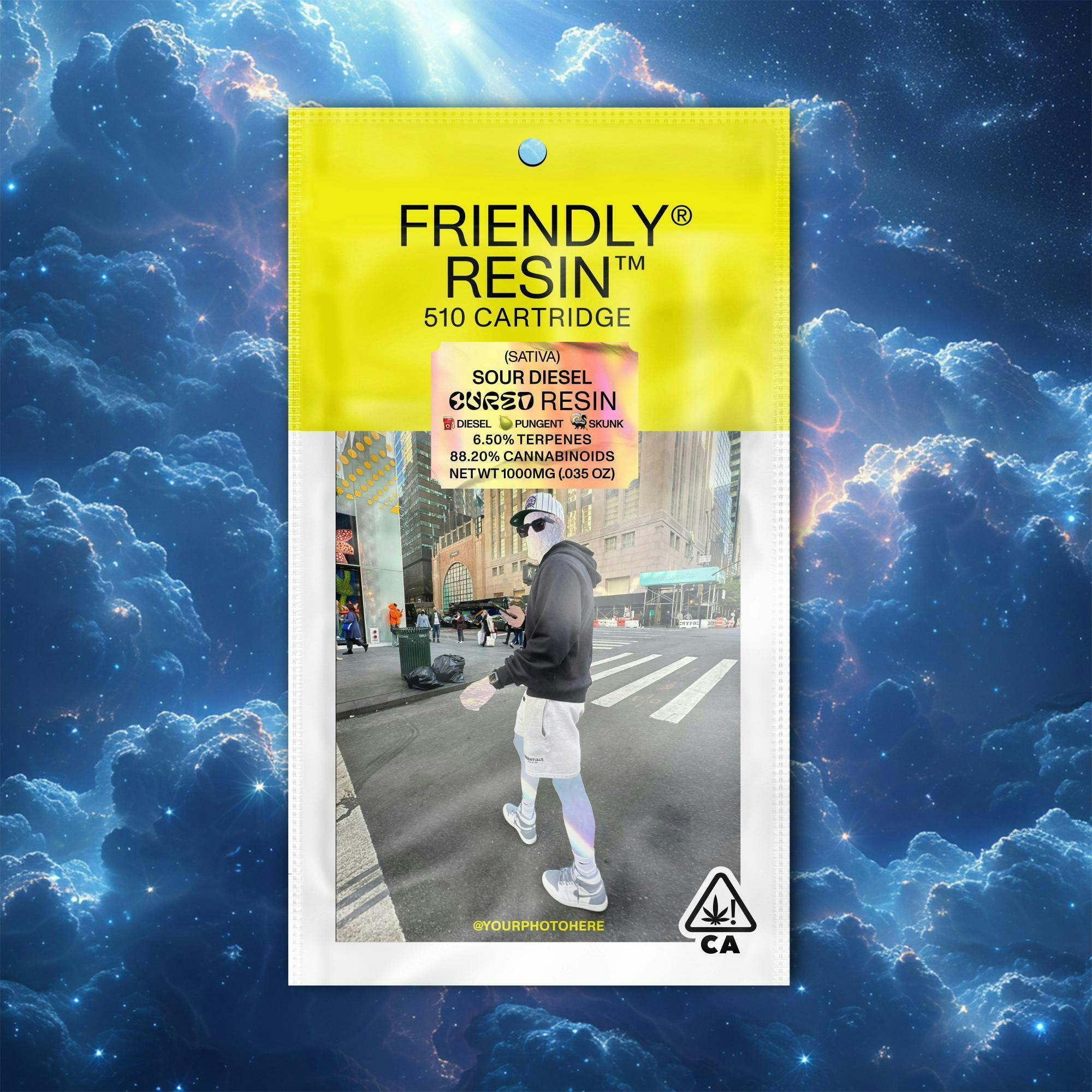 Friendly Brand - Friendly Brand | Sour Diesel | Cured Resin Cartridge | 1g - 1