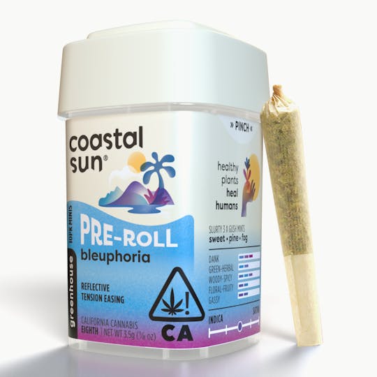 Coastal Sun - Bleuphoria Greenhouse 0.35g Pre-Roll 10pk 3.5g - 1