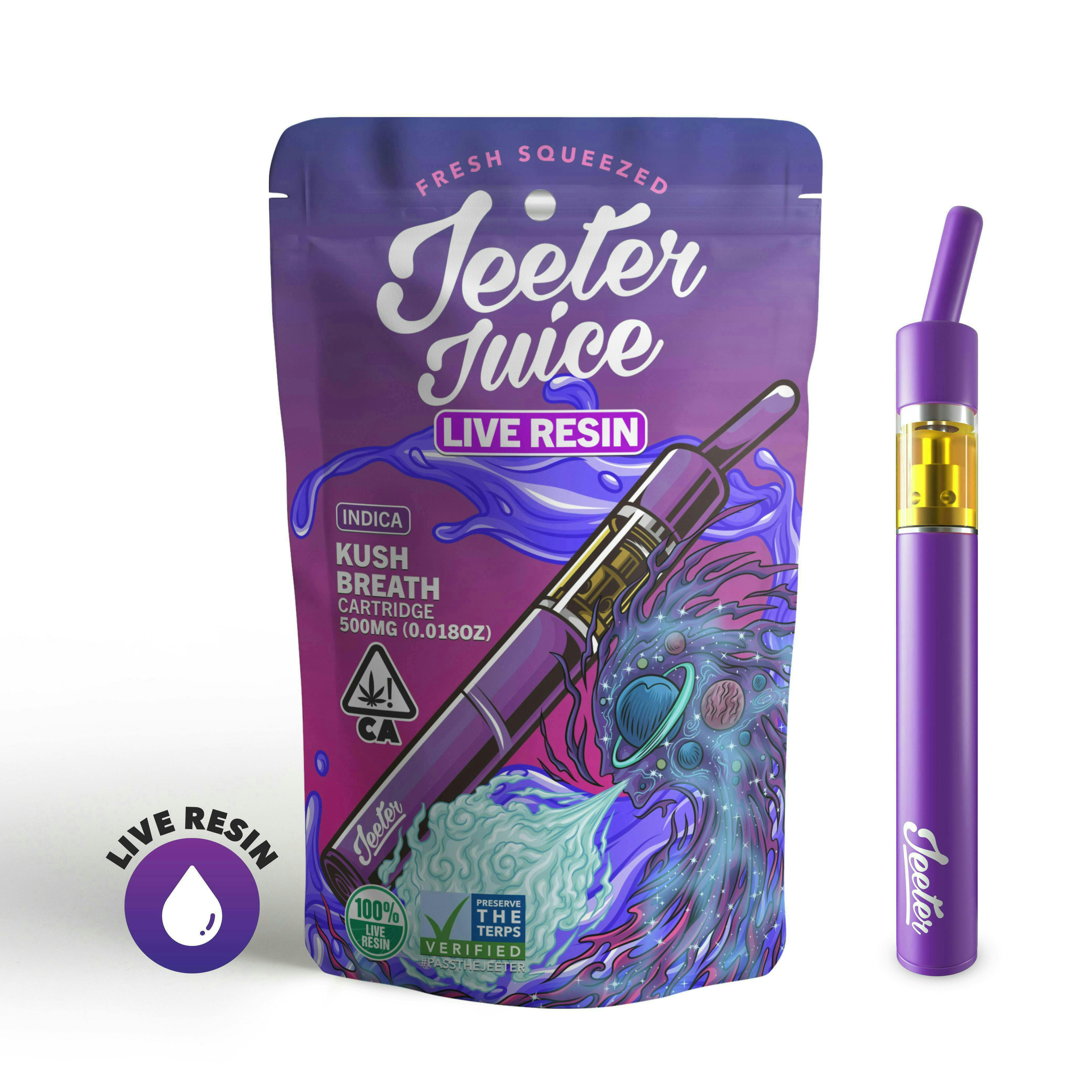 Jeeter - Jeeter Juice Disposable Live Resin Straw - Kush Breath - 1
