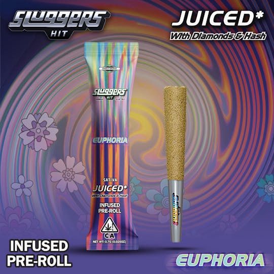 Sluggers Hit - Sluggers - Infused Preroll - 0.7g 1pk - Euphoria - 1