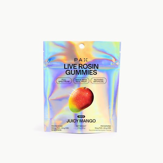 PAX - Live Rosin Gummies | Juicy Mango (100mg) - 1