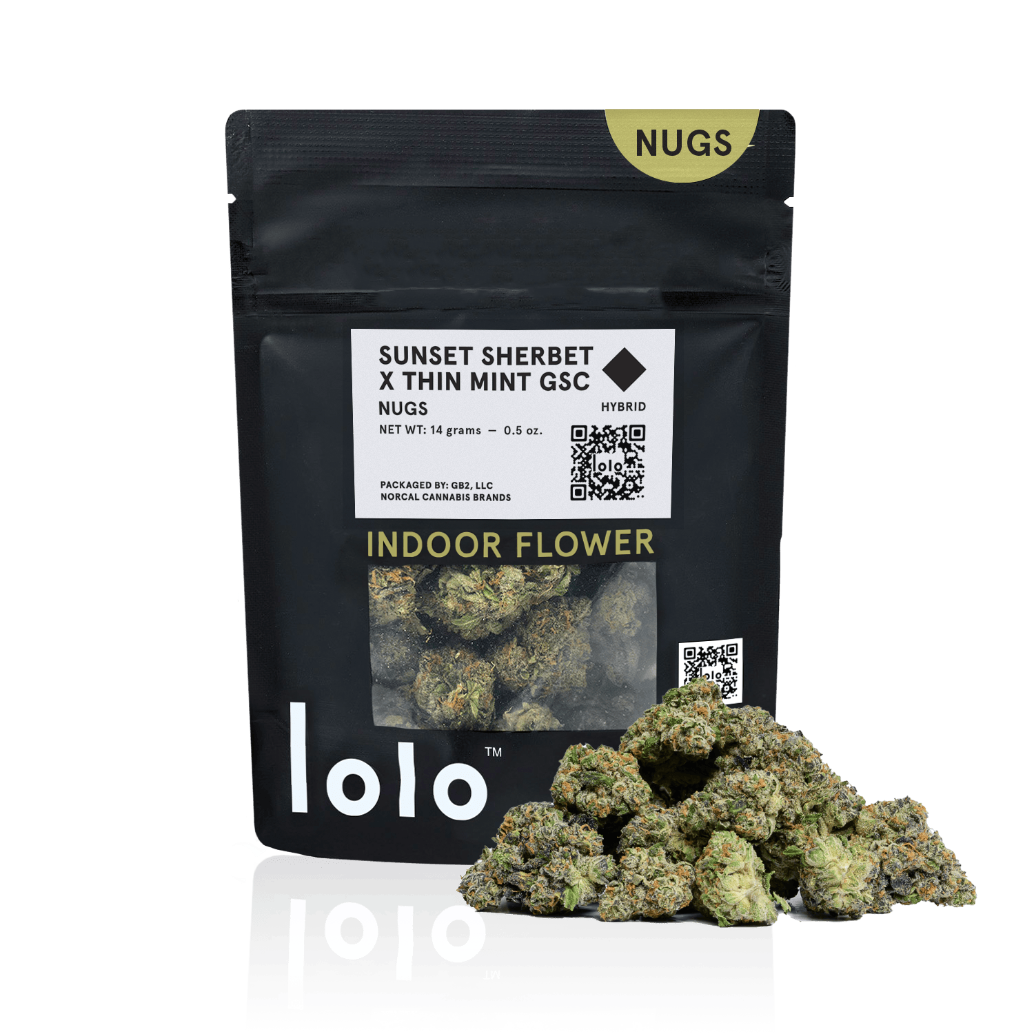 lolo - lolo | Sunset Sherbet + Thin Mint GSC | Indoor Nugs | 14g - 1