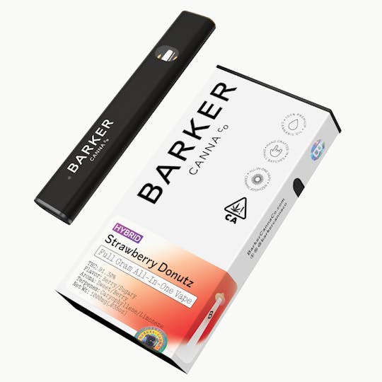 Barker Canna Co. - Strawberry Donutz 1g All-In-One Vape - 1
