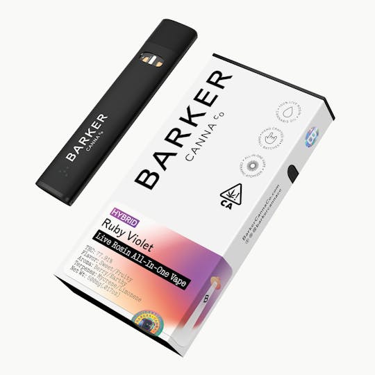 Barker Canna Co. - Ruby Violet 0.5g Live Rosin All-In-One Vape - 1