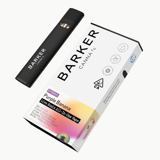Barker Canna Co. - Purple Banana 0.5g Live Rosin All-In-One Vape - 1