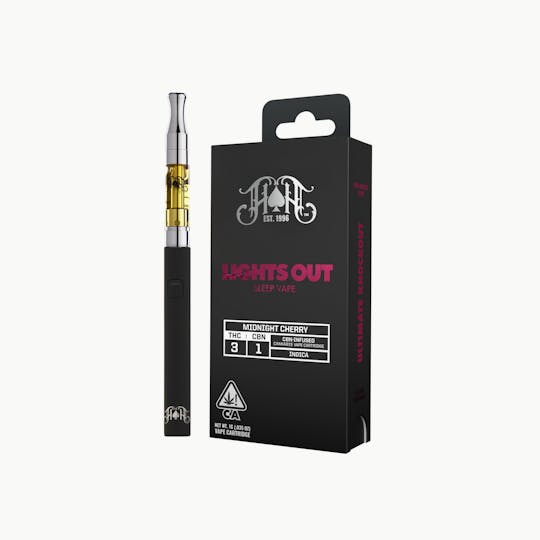 Heavy Hitters - Midnight Cherry | Indica - Lights Out CBN Sleep - 1G Vape Cartridge - 1