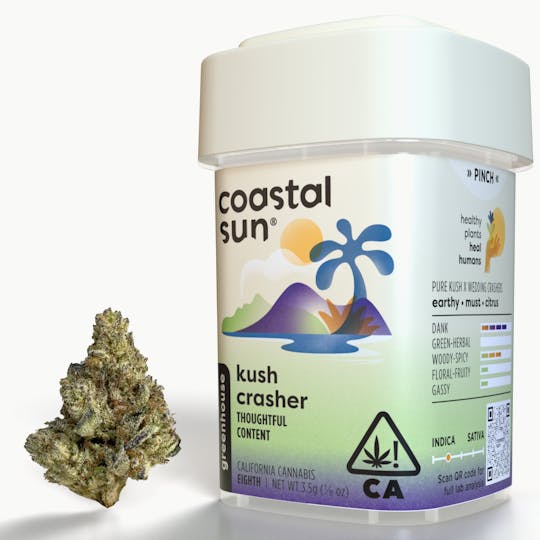 Coastal Sun - Kush Crasher Greenhouse Flower 3.5g - 1
