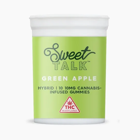 Sweet Talk - Sweet Talk | Green Apple Gummies | 100mg | 10ct | 10mg/ea - 1