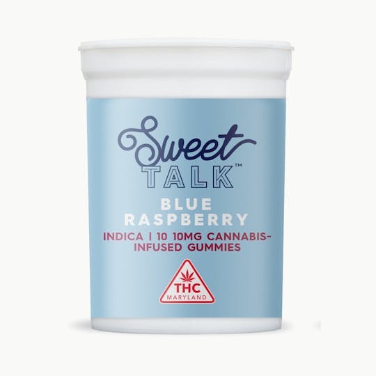 Sweet Talk - Blue Raspberry - 100mg Gummies 10pk - 1