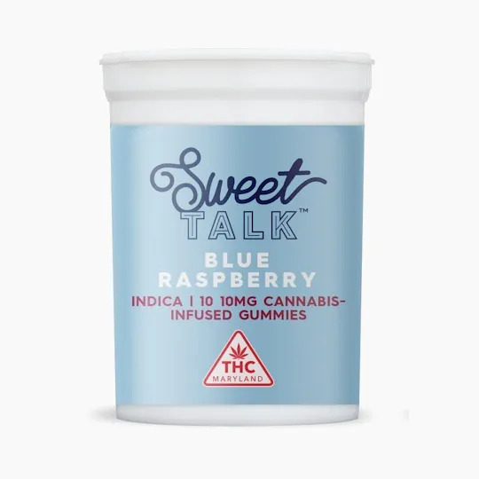 Sweet Talk - Sweet Talk | Blue Raspberry Gummies | 100mg | 10ct | 10mg/ea - 1