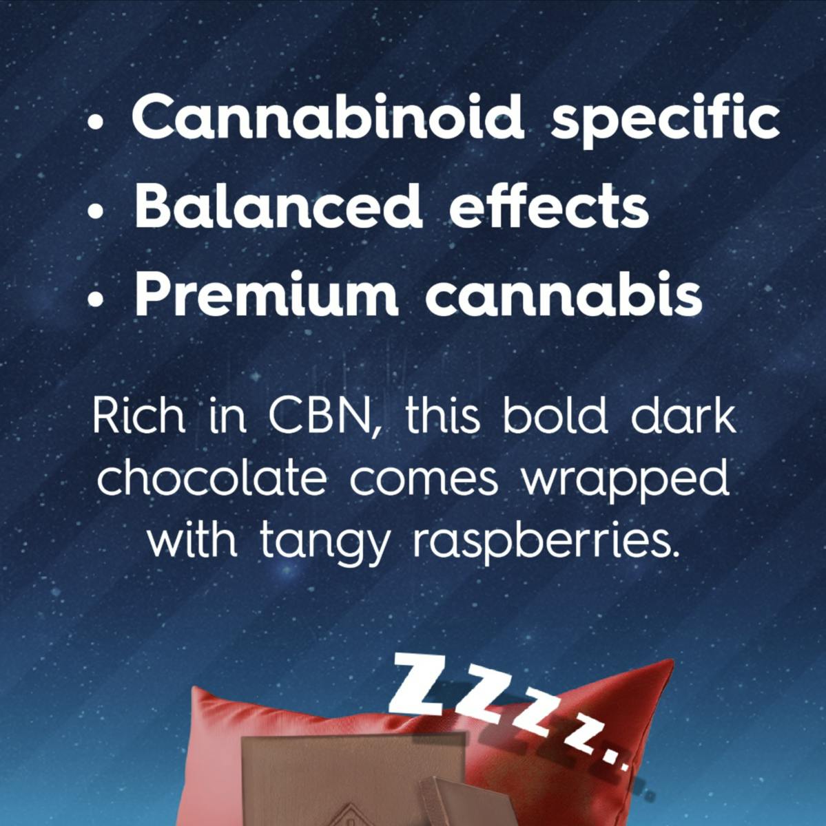 Sweet Talk - Sweet Talk | Raspberry Dark Chocolates - CBN | 100mg | 10ct | 10mg/ea - 1