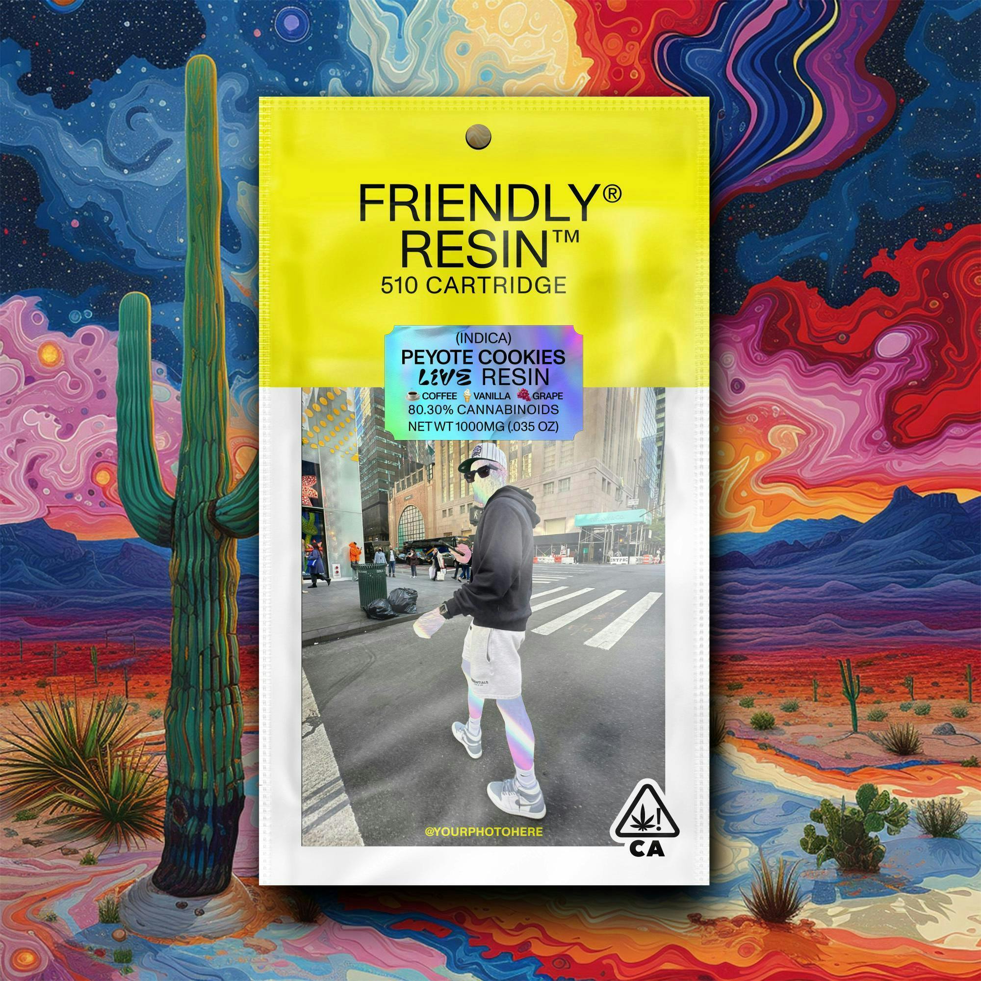 Friendly Brand - Friendly Brand | Peyote Cookies | Live Resin Cartridge | 1g - 1