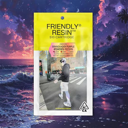 Friendly Brand - Friendly Brand | Granddaddy Purple | Cured Resin Cartridge | 1g - 1