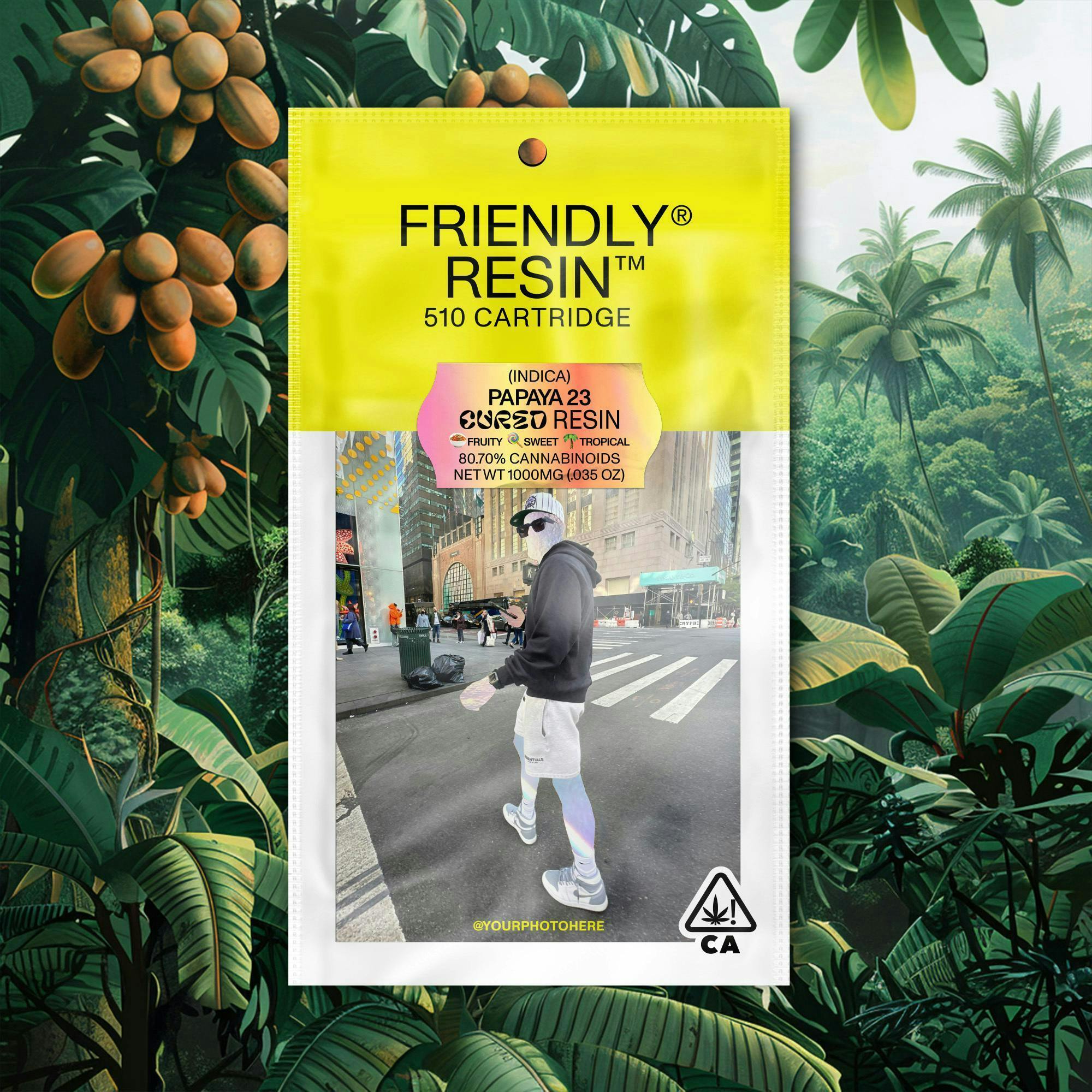 Friendly Brand - Friendly Brand | Papaya #23 | Cured Resin Cartridge | 1g - 1