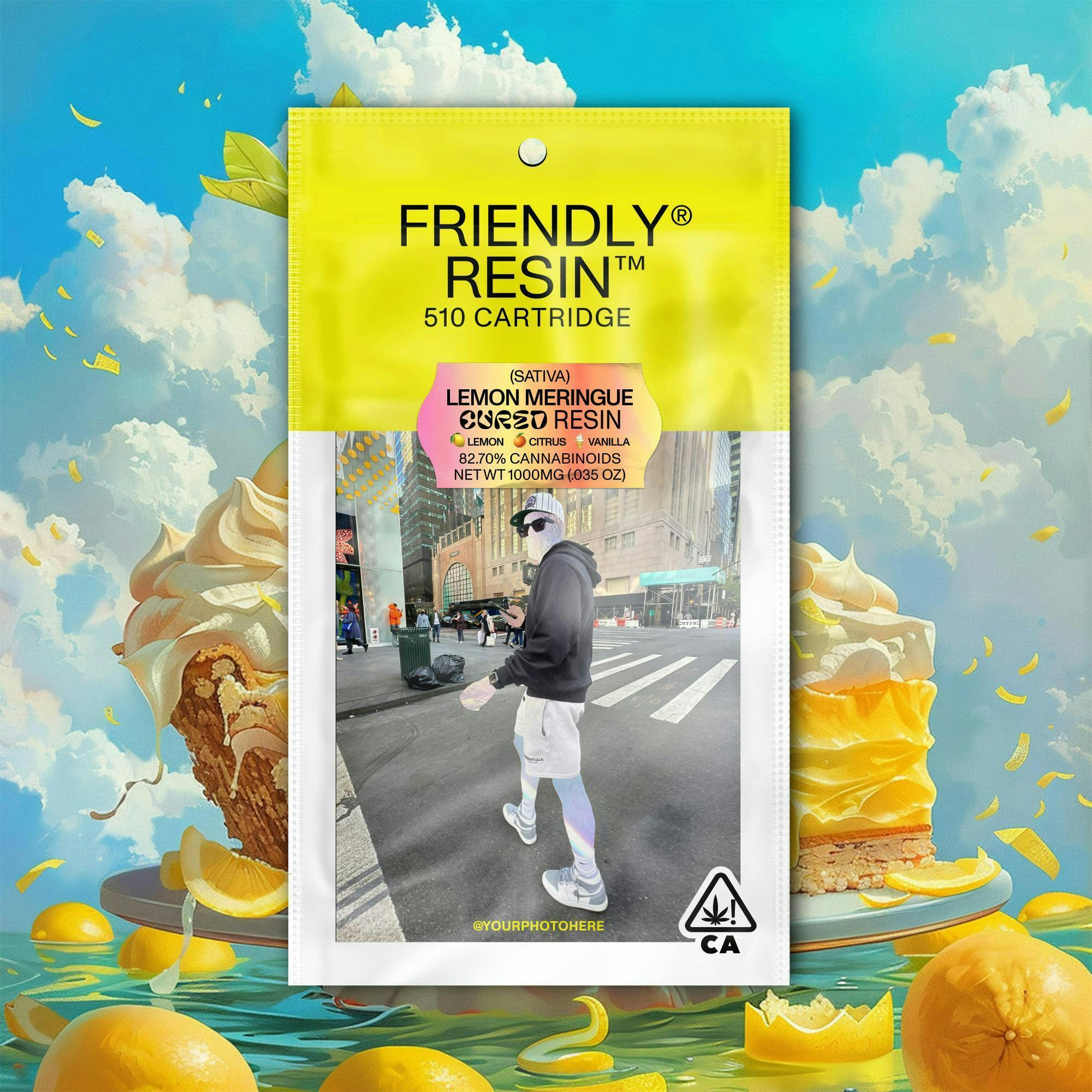 Friendly Brand - Friendly Brand | Lemon Meringue | Cured Resin Cartridge | 1g - 1