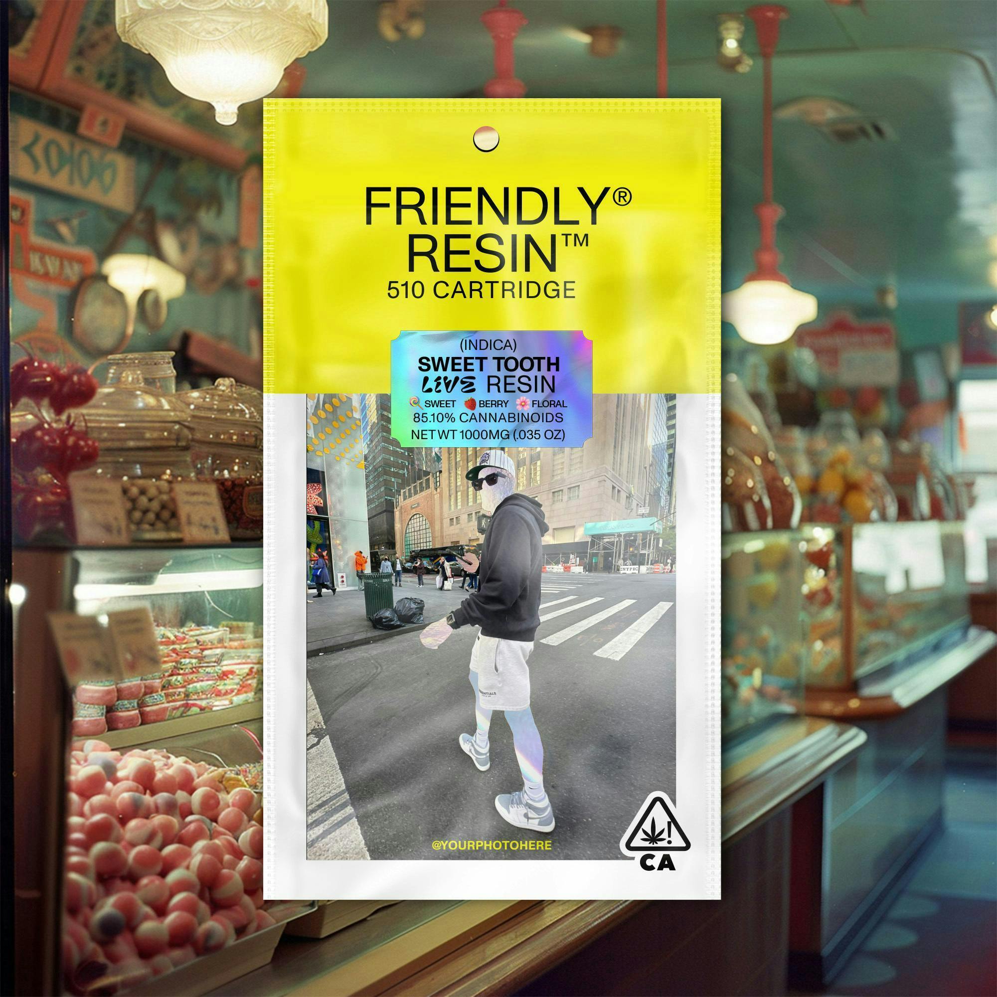 Friendly Brand - Friendly Brand | Sweet Tooth | Live Resin Cartridge | 1g - 1