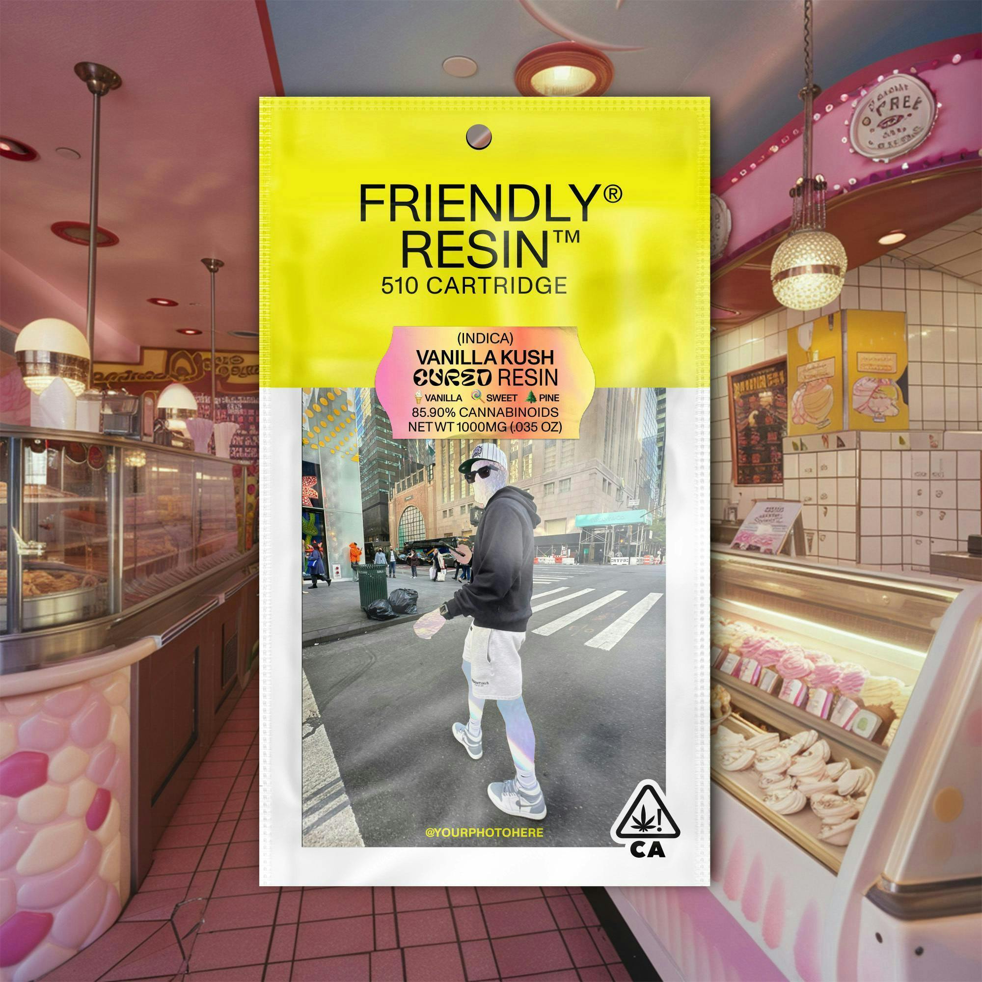 Friendly Brand - Friendly Brand | Vanilla Kush | Cured Resin Cartridge | 1g - 1