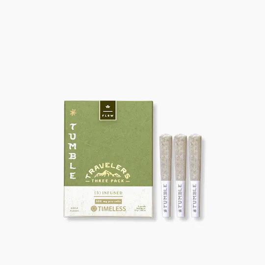 Timeless Vapes - Blue Dream | Tumble Travelers Infused Minis | 0.5g each | 3pk - 1