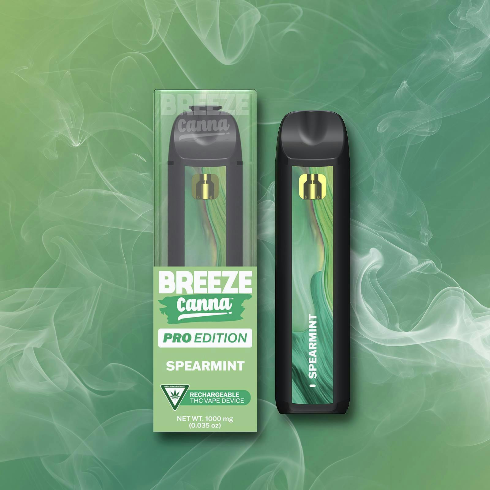 Breeze Canna - BREEZE Canna | Spearmint | Synergy PRO Disposable | 1g - 1