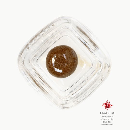 NASHA - Strawnana x Peaches 1.2g Blue Pressed Hash - 1