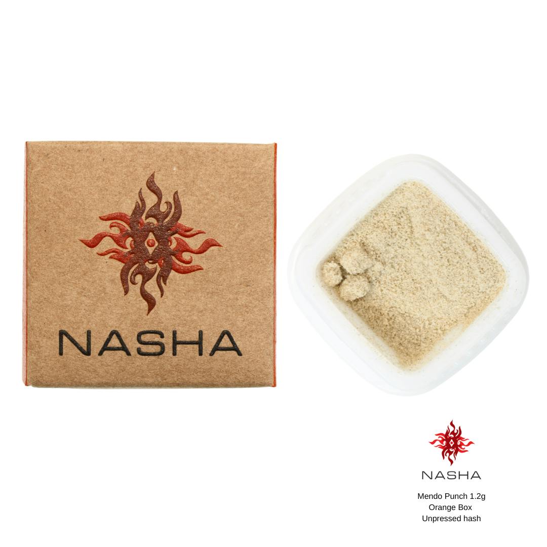 NASHA - Mendo Punch 1.2g Orange Unpressed Hash (Pacific Roots) - 1