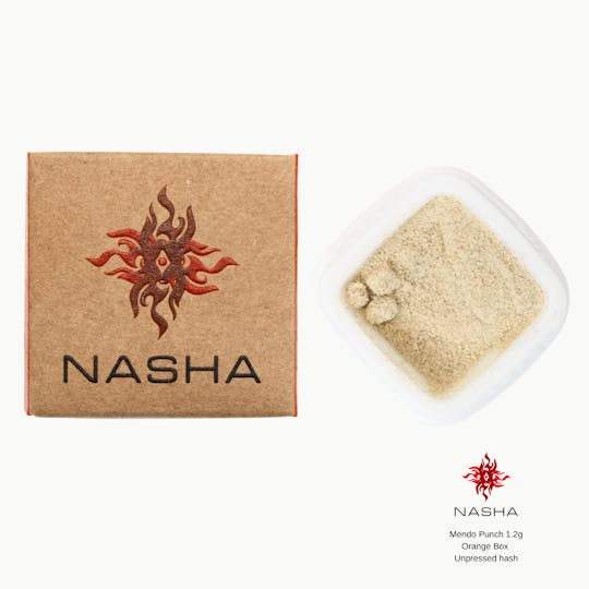 NASHA - Mendo Punch 1.2g Orange Unpressed Hash (Pacific Roots) - 1