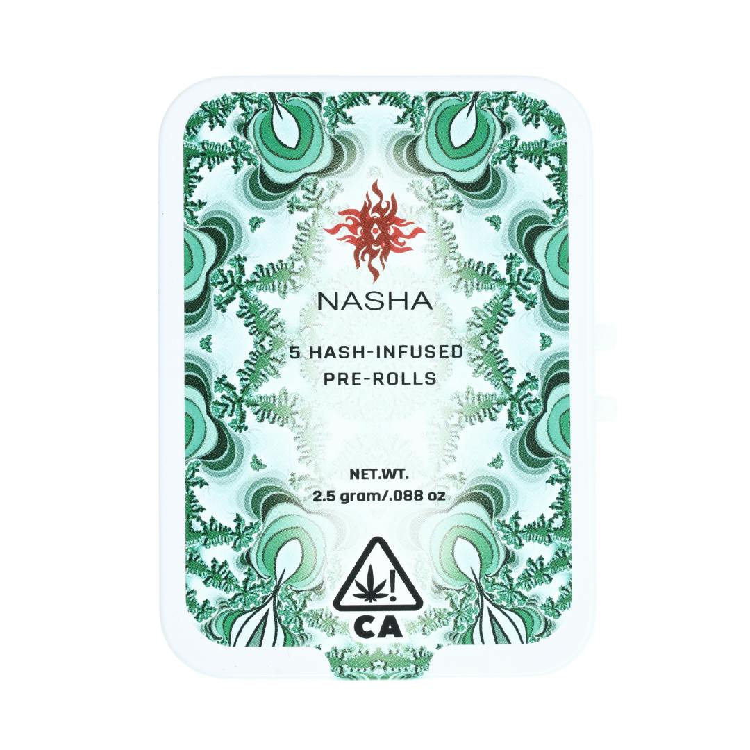 NASHA - Hash Infused PreRolls - 5 pack - Banana Dawg x Banana Dawg - 1