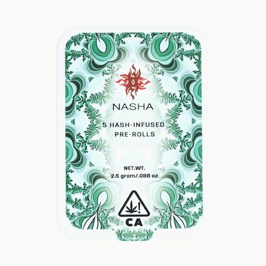 NASHA - Hash Infused PreRolls - 5 pack - Banana Dawg x Banana Dawg - 1