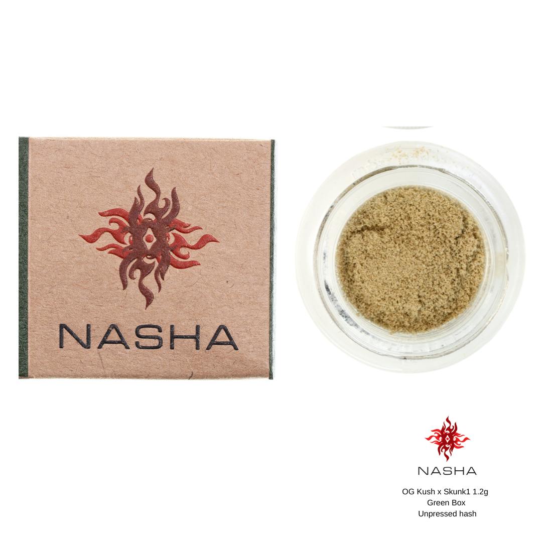 NASHA - OG Kush x Skunk1 Green Unpressed Hash (Pacific Roots) - 1