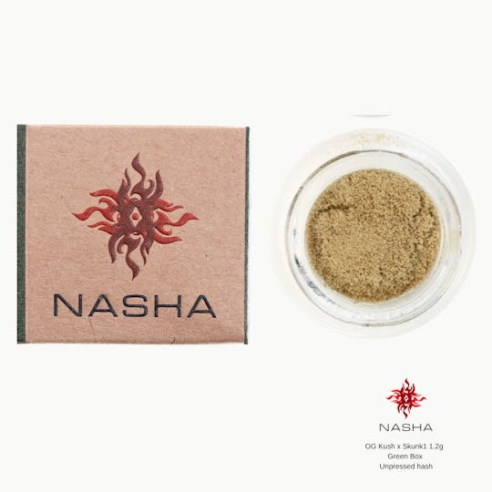 NASHA - OG Kush x Skunk1 Green Unpressed Hash (Pacific Roots) - 1